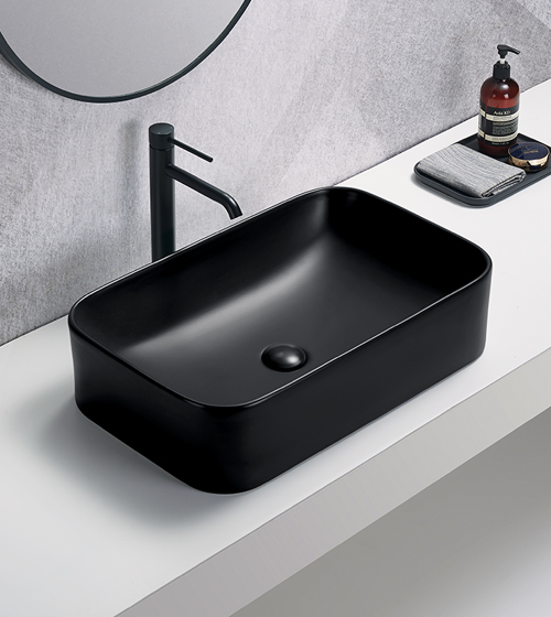 Table Mounted Wash Basin ( Matt Black )   – Aquant India